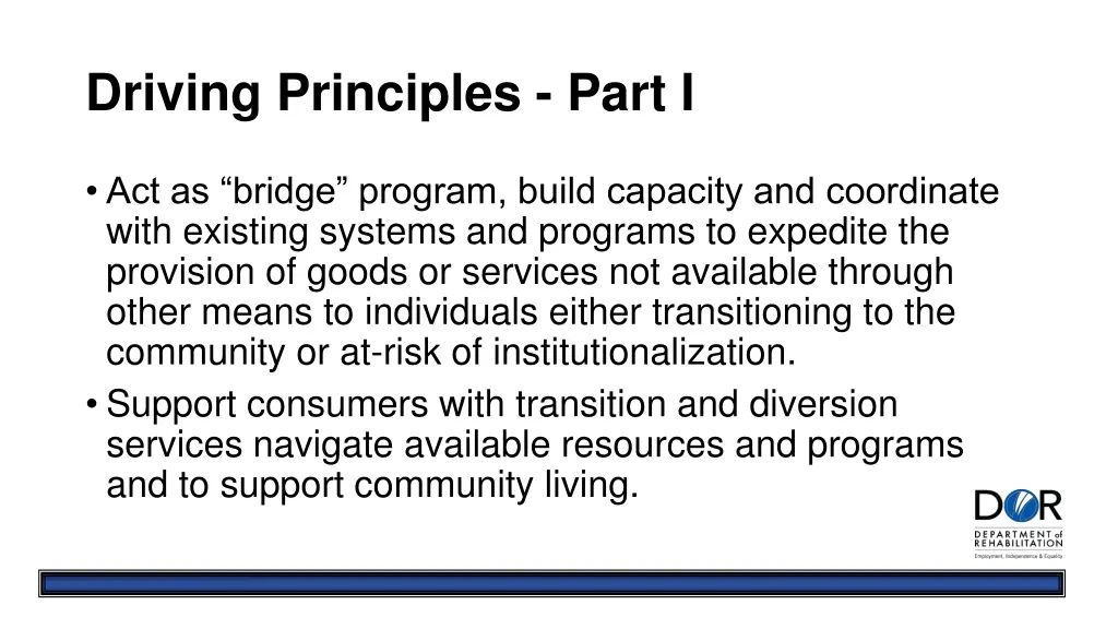 driving principles part i