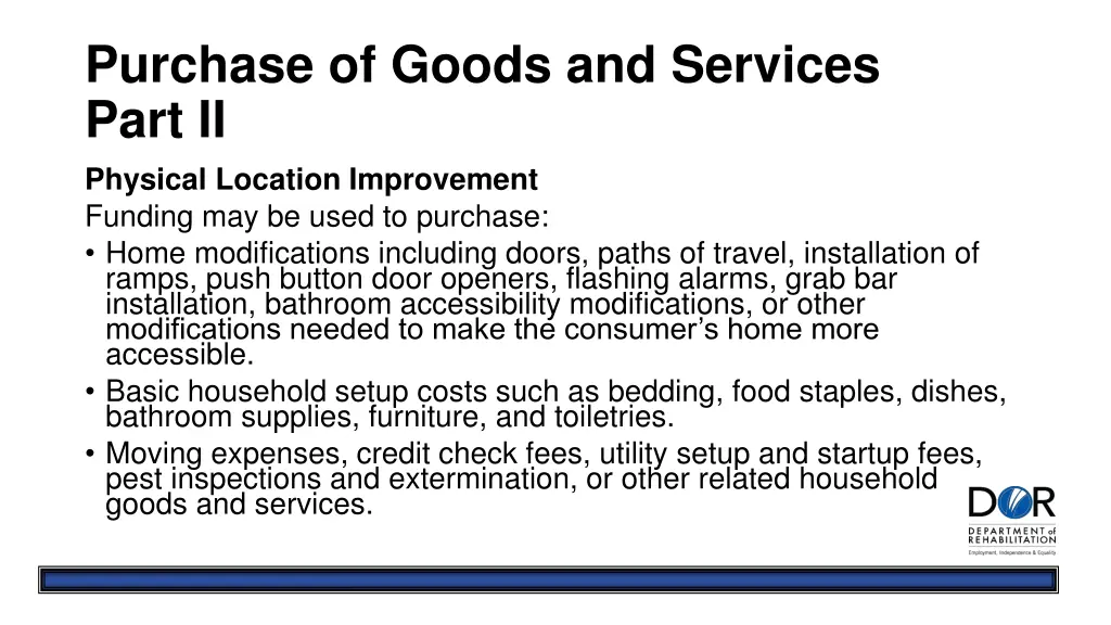 purchase of goods and services part ii physical