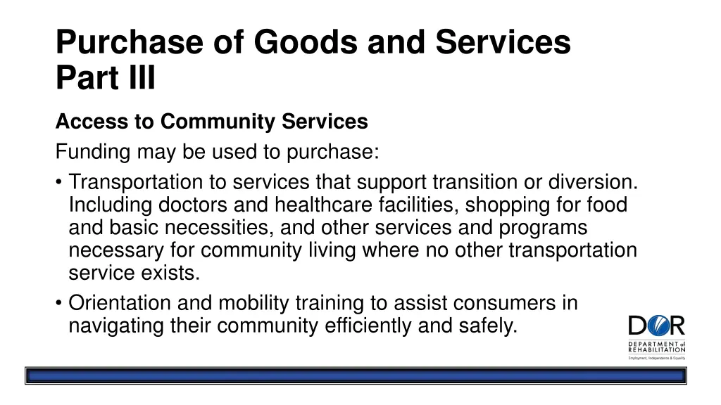 purchase of goods and services part iii