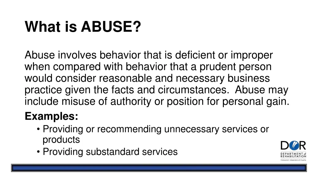 what is abuse