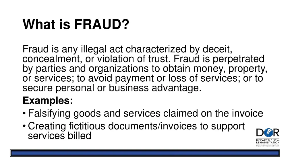 what is fraud