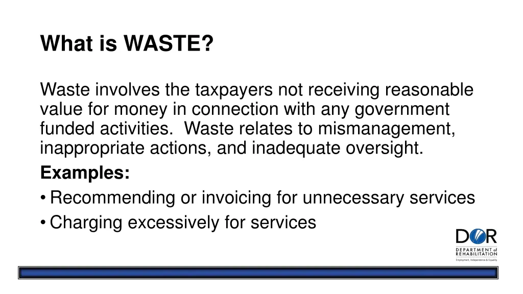 what is waste