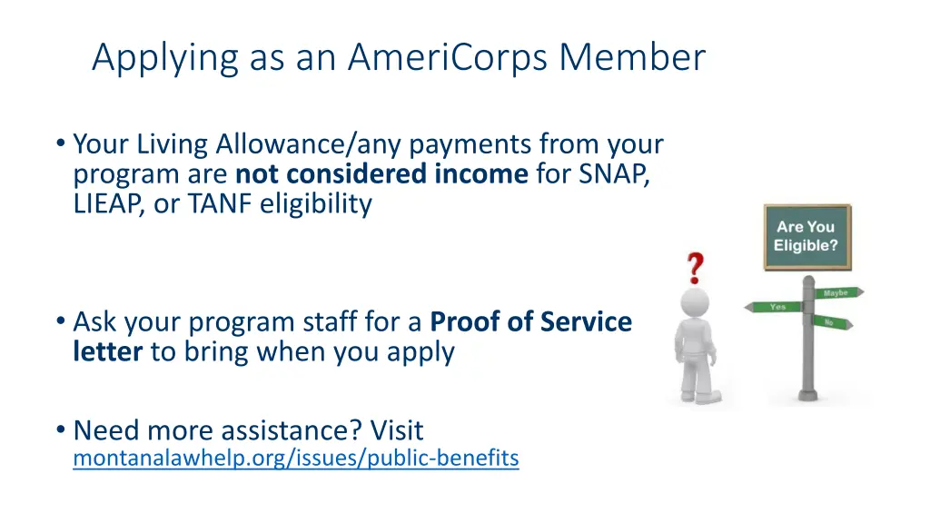 applying as an americorps member