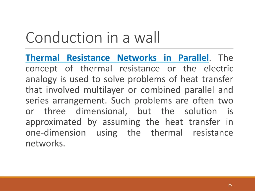 conduction in a wall 4