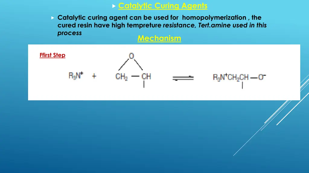 catalytic curing agents