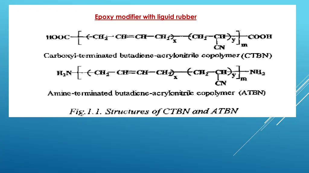 epoxy modifier with liguid rubber