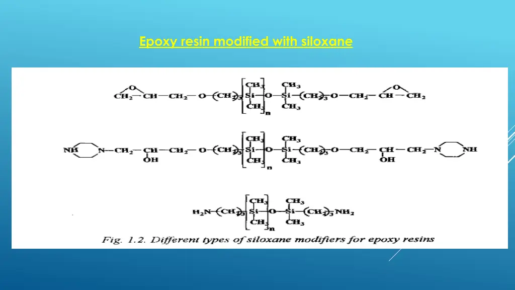 epoxy resin modified with siloxane