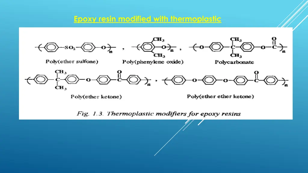 epoxy resin modified with thermoplastic