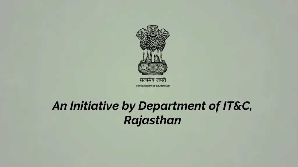 an initiative by department of it c rajasthan