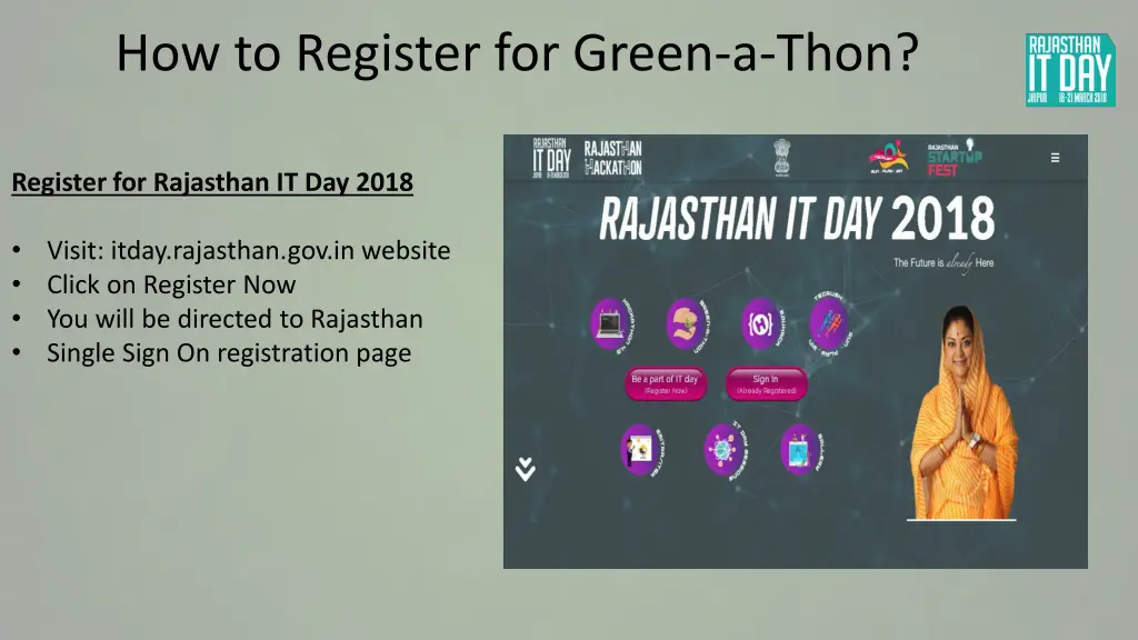how to register for green a thon