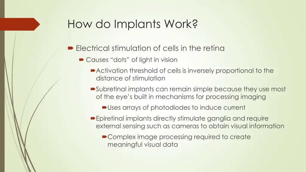 how do implants work