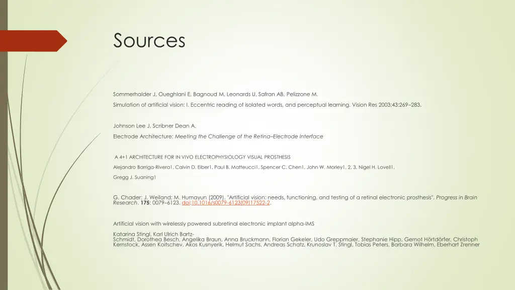 sources