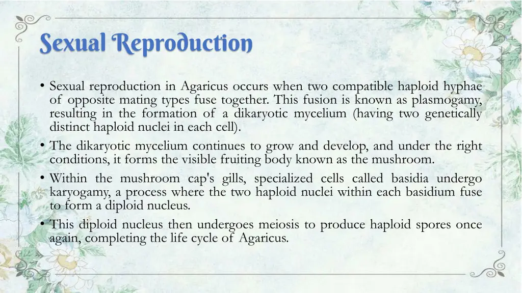 sexual reproduction
