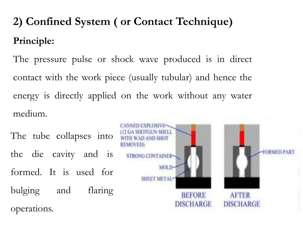 2 confined system or contact technique