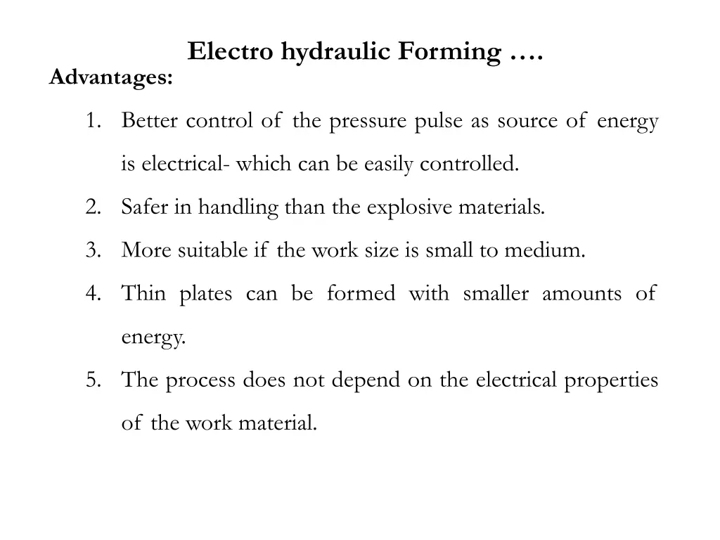 electro hydraulic forming 2