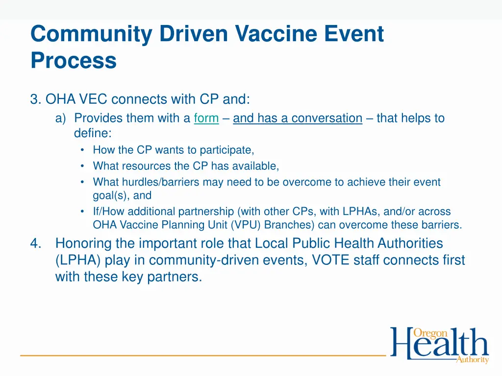 community driven vaccine event process 3