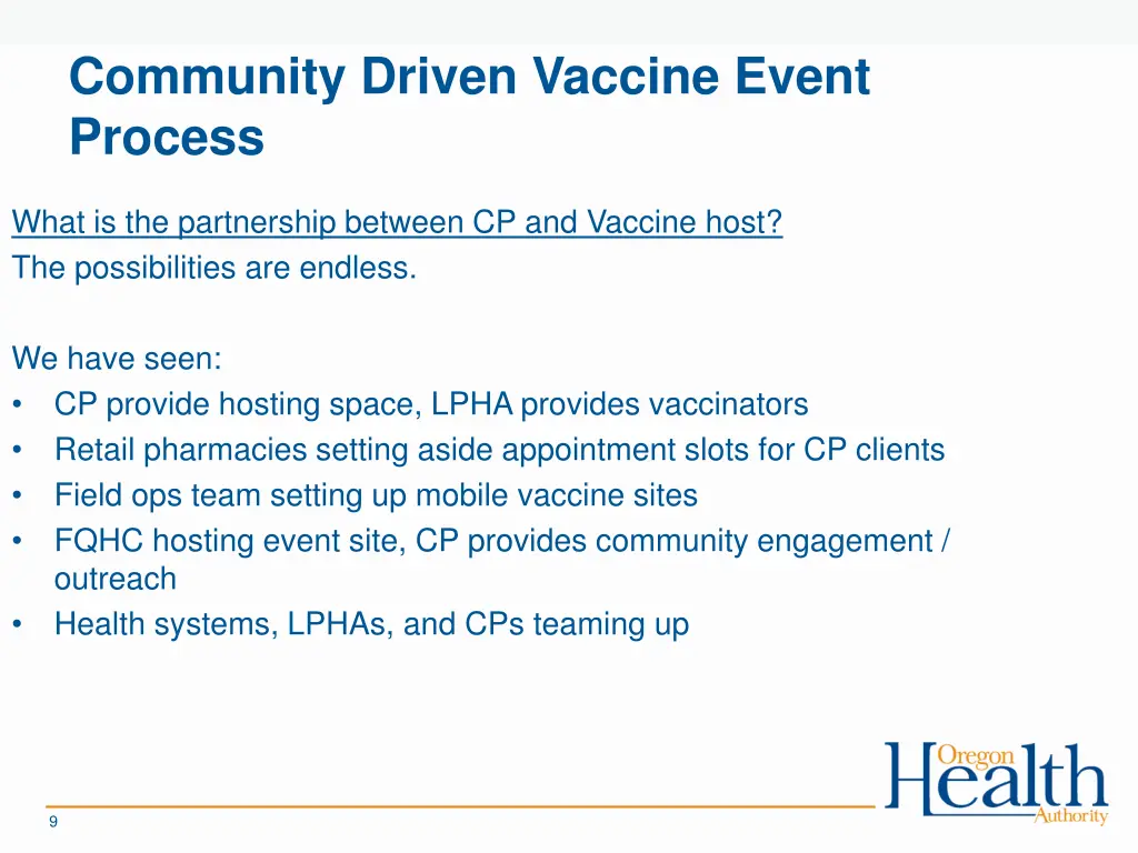 community driven vaccine event process 6