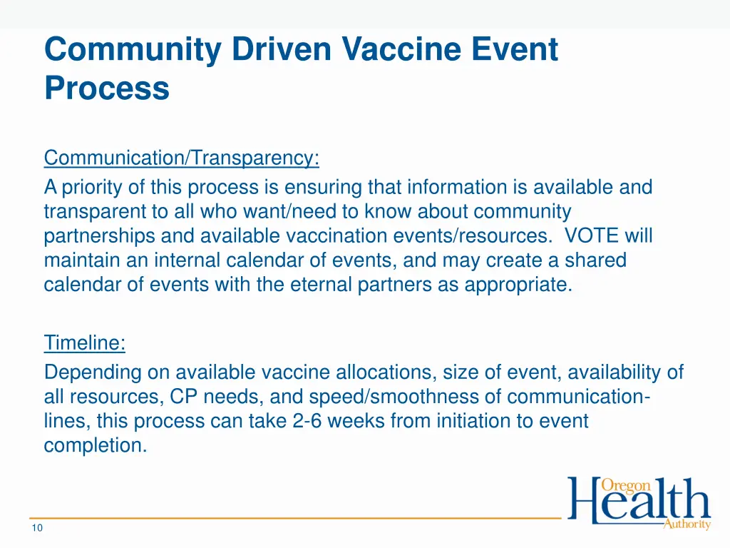 community driven vaccine event process 7