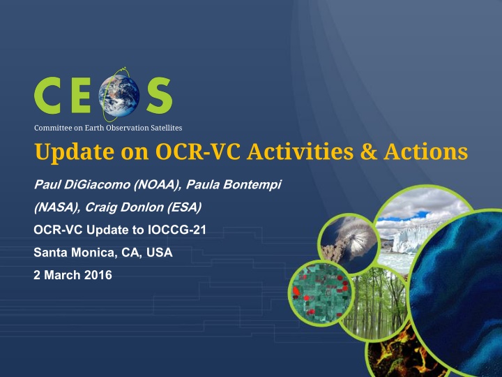 committee on earth observation satellites