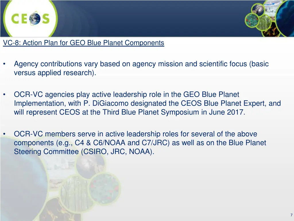 vc 8 action plan for geo blue planet components 1
