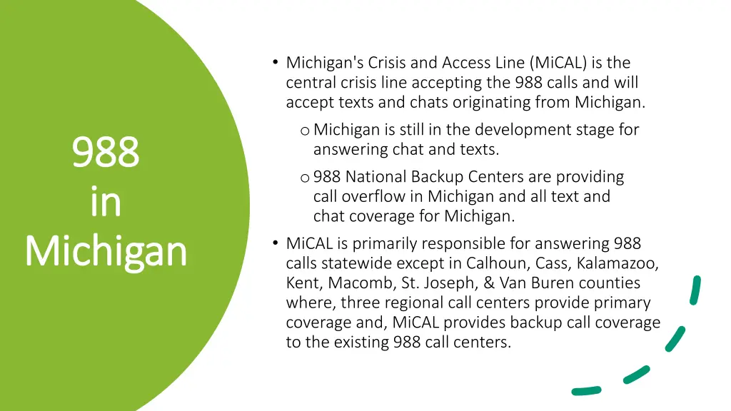 michigan s crisis and access line mical