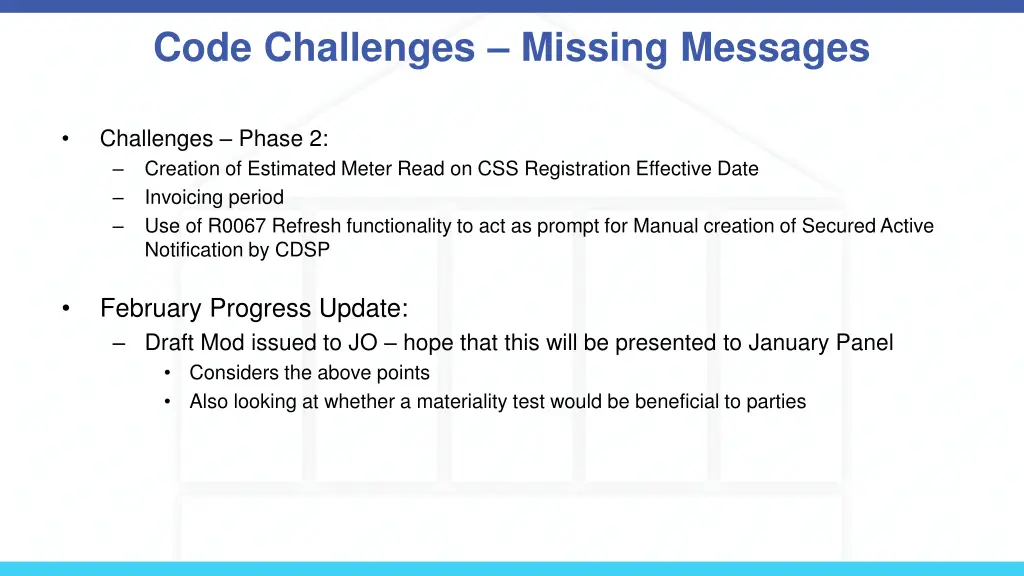 code challenges missing messages 1