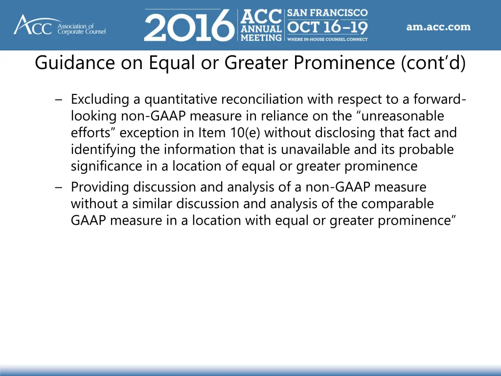 guidance on equal or greater prominence cont d 1