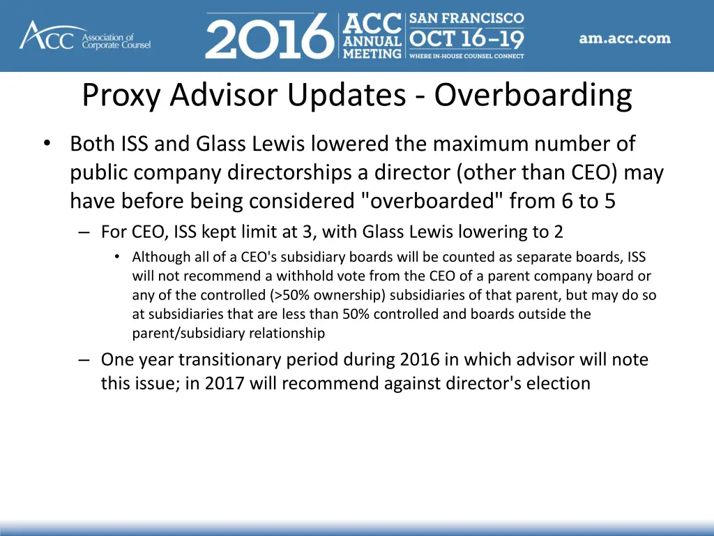 proxy advisor updates overboarding