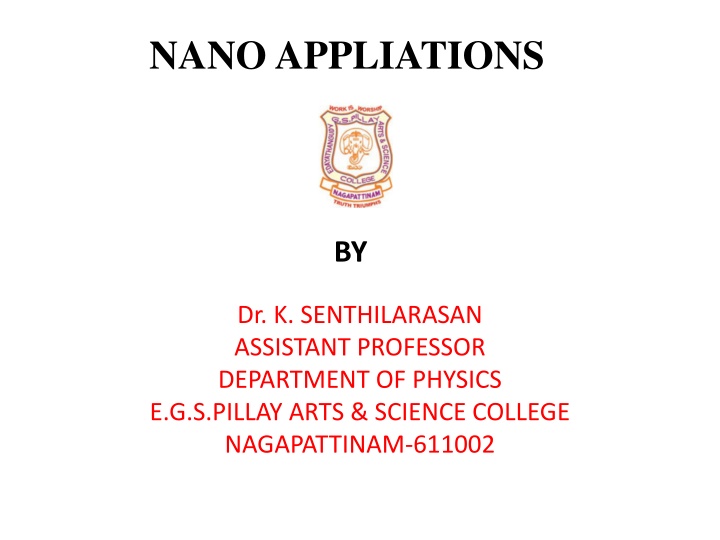 nano appliations
