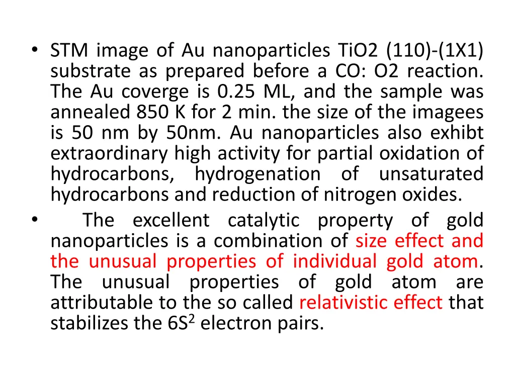 stm image of au nanoparticles tio2