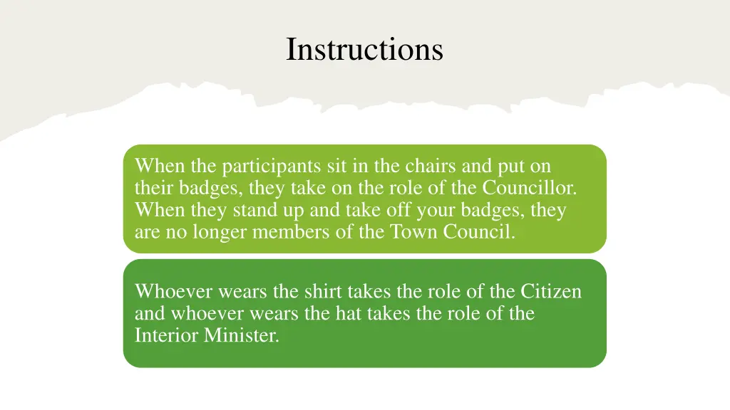 instructions