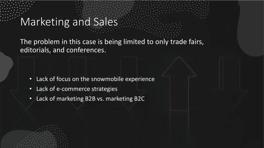 marketing and sales
