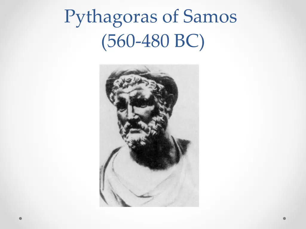 pythagoras of samos 560 480 bc