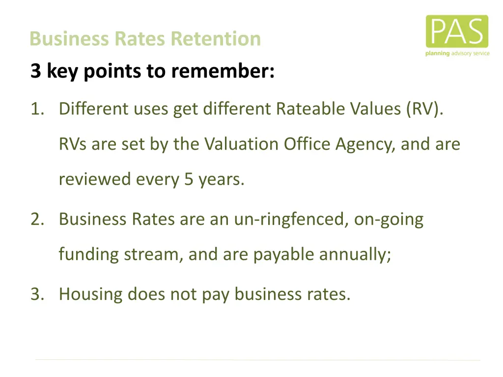 business rates retention