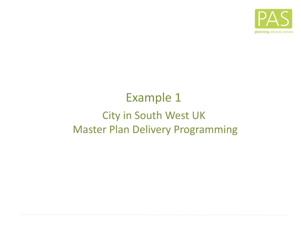example 1 city in south west uk master plan