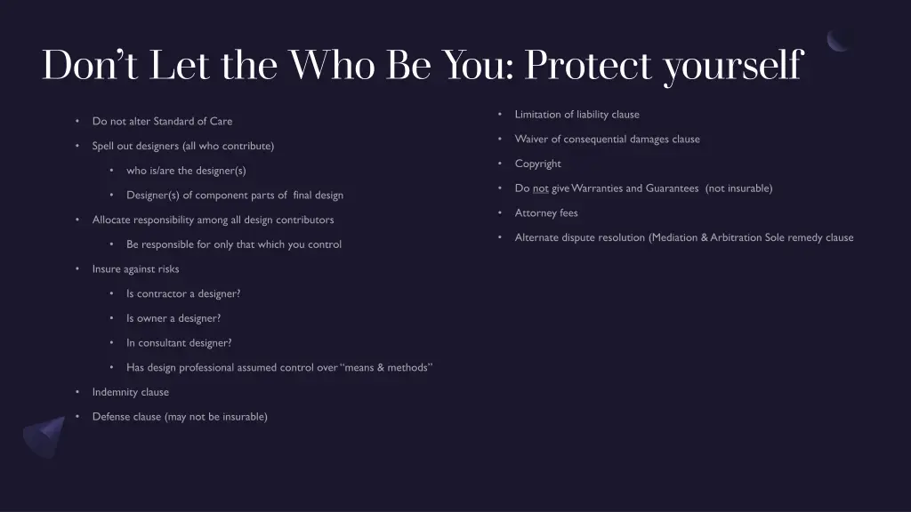don t let the who be you protect yourself