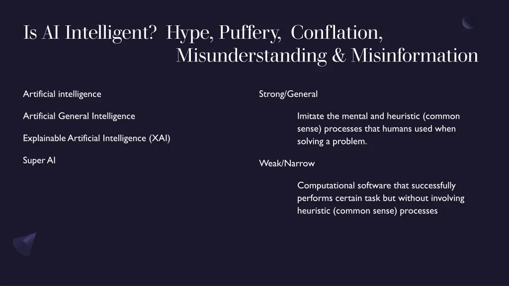 is ai intelligent hype puffery conflation