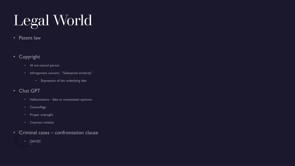 legal world