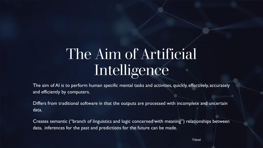 the aim of artificial intelligence