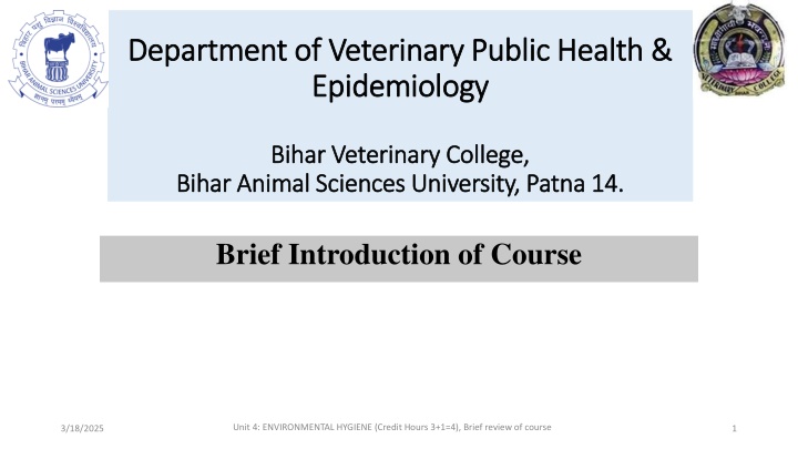 department of veterinary public health department