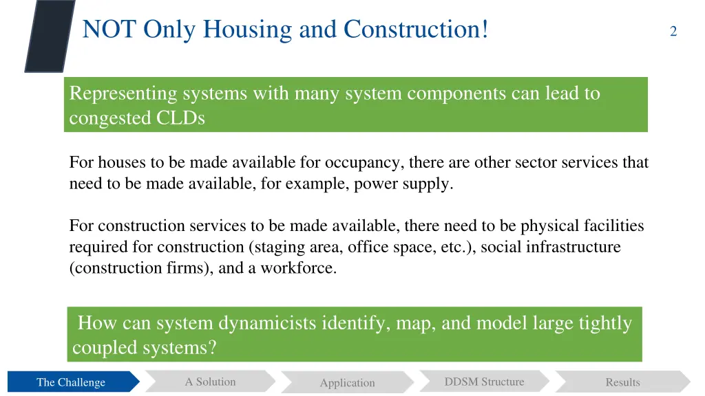 not only housing and construction