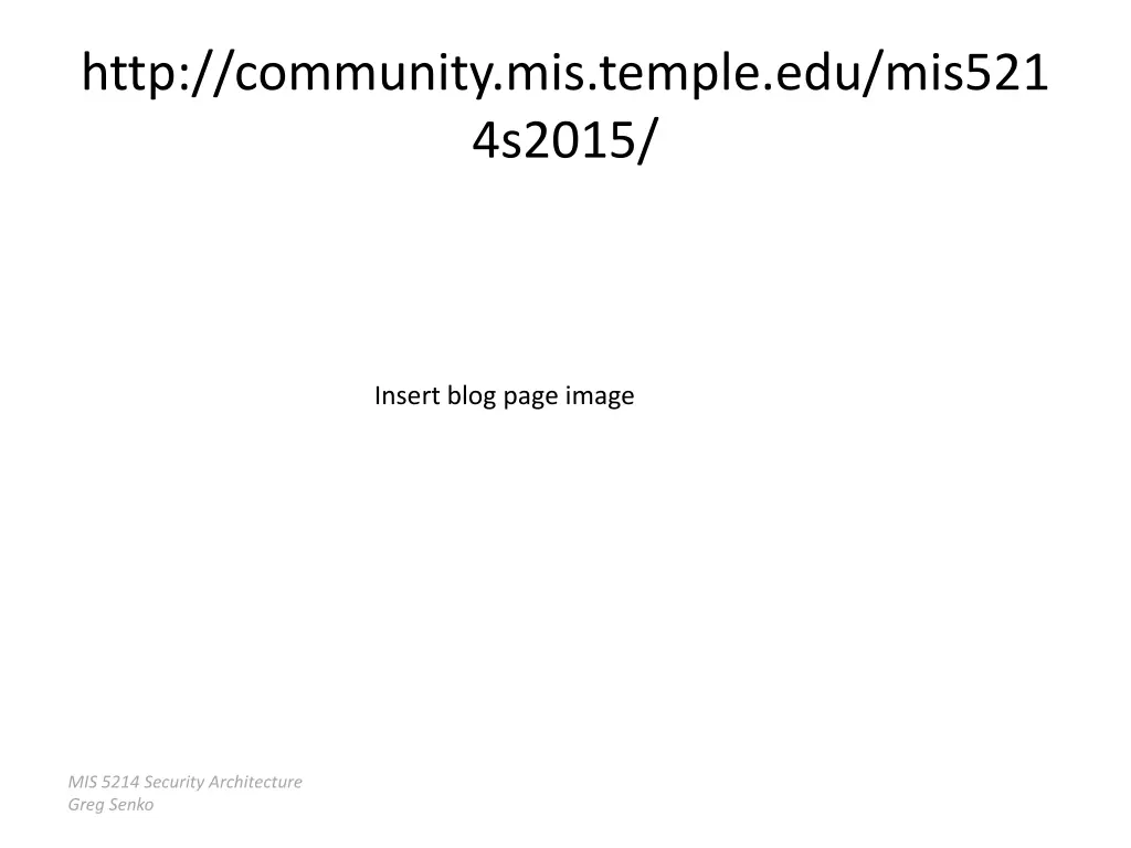 http community mis temple edu mis521 4s2015