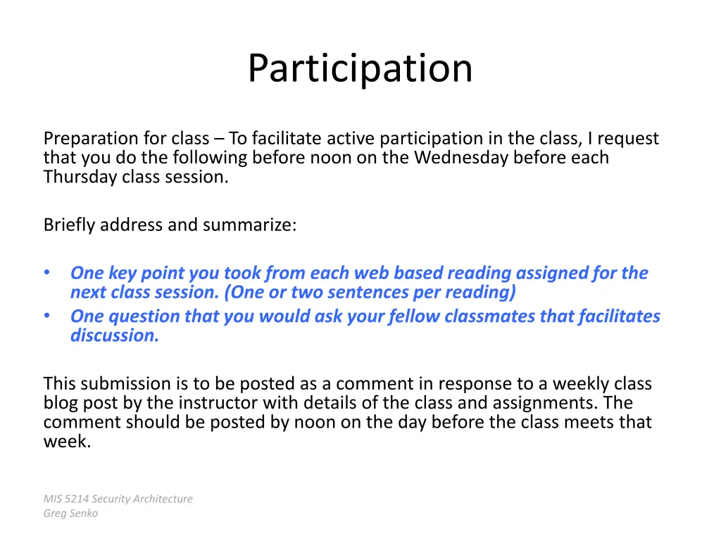 participation