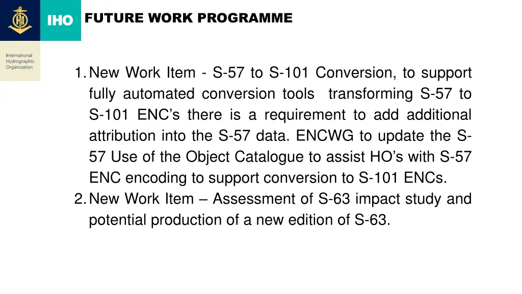 future work programme