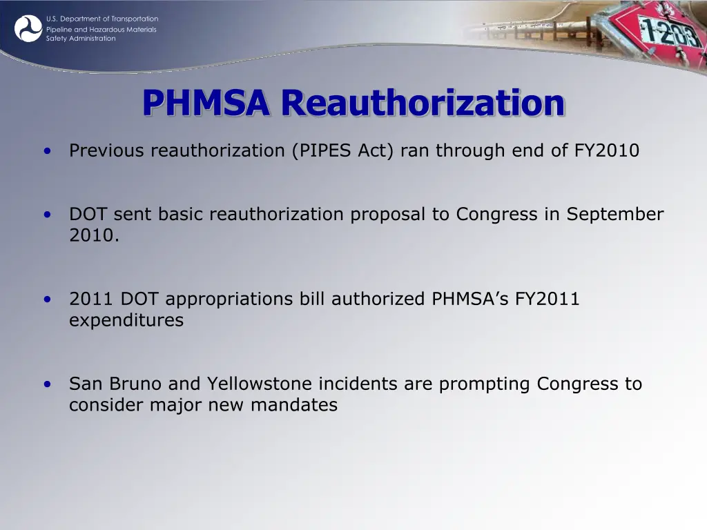 u s department of transportation pipeline 1