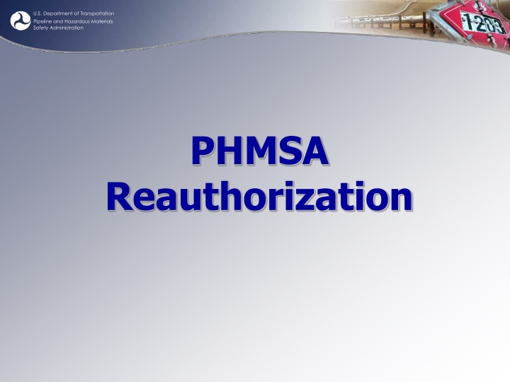 u s department of transportation pipeline