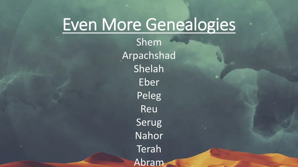 even more genealogies even more genealogies shem