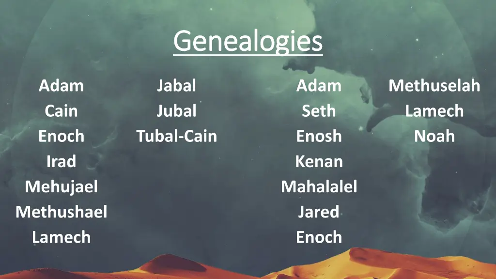 genealogies genealogies