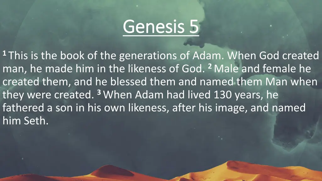 genesis 5 genesis 5