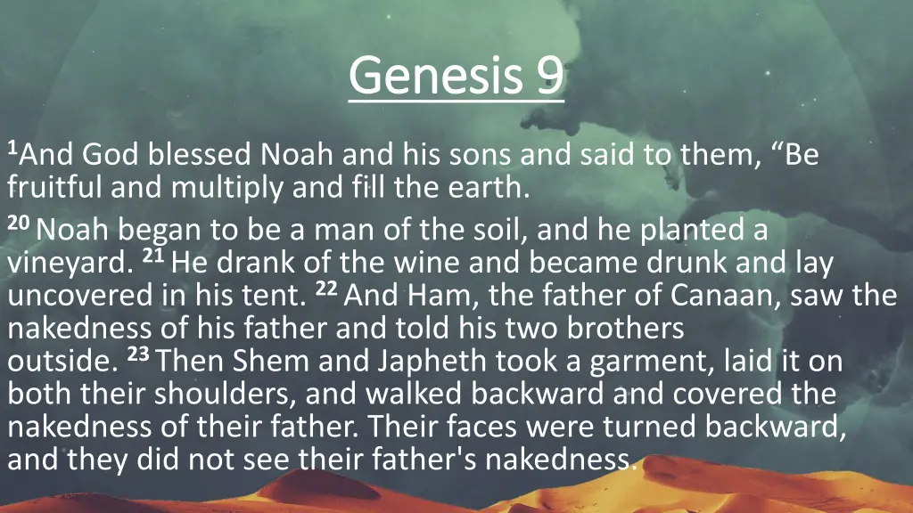 genesis 9 genesis 9